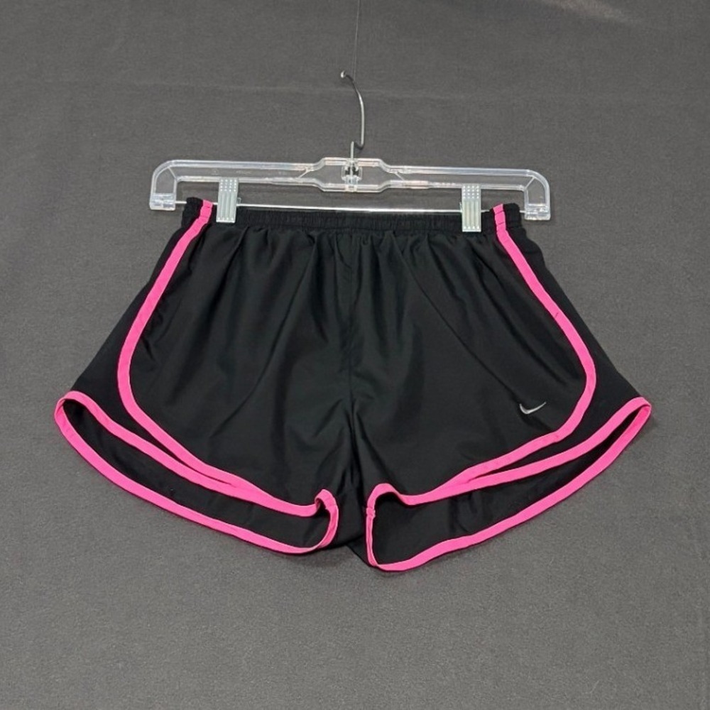 Nike Dri-FIT Running Shorts Black Pink Trim Size Small